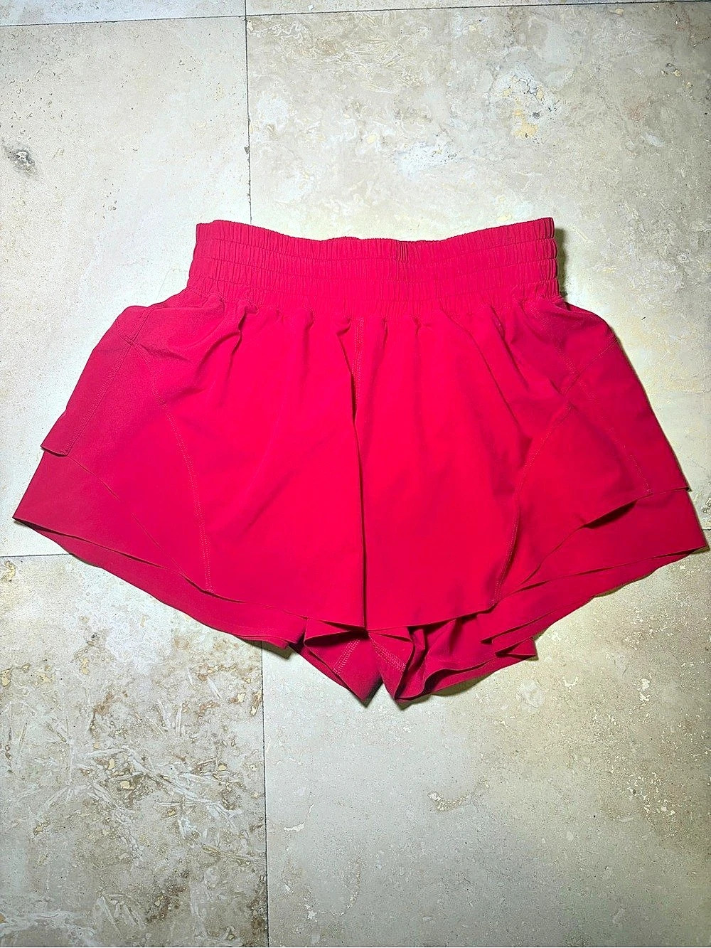 Lululemon Track That High-Rise Lined Short 3" Pink Size 4